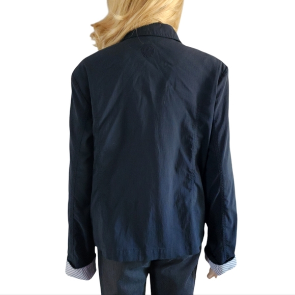 Coeur et emotions navy blue  long sleeves lightweight lined zip jacket, 13 - Picture 5 of 10